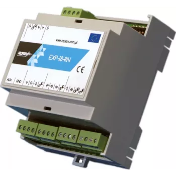 ROPAM EXP-I8-RN-D4M I/O-uitbreidingsmodule - 8 ingangen, 4 relaisuitgangen, RN-bus