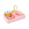LEAN TOYS kleurrijke wastafel met kraan en vaatwasser met accessoires