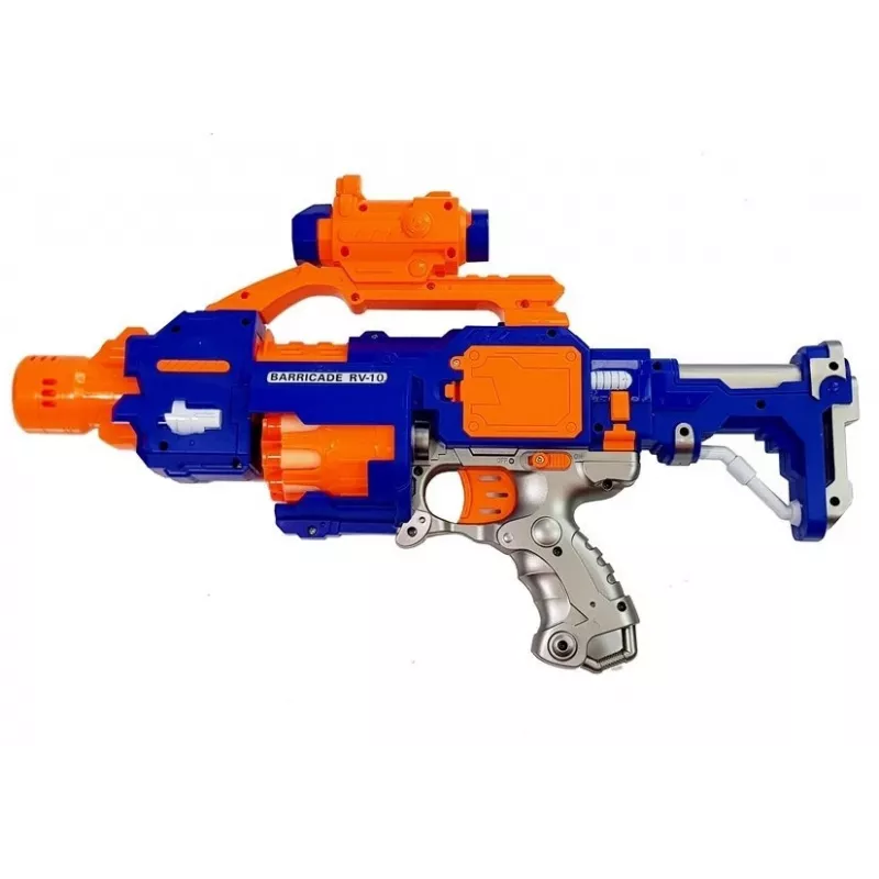 LEAN TOYS schuimgeweer met draaiend doel 45 cm
