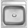 DEANTE ZHM 3100 1-kom granieten spoelbak, onyx zwart, 530x500 mm