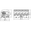 SIMET SIMBLOCK SCB 25-5X verdeelblok Al/Cu 80/150 1x10-25mm² 5x1.5-16mm² grijs