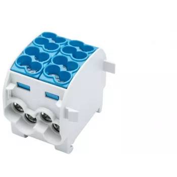 SIMET SCB 25-2 aftakverdeelblok Al/Cu, blauw, 81505003