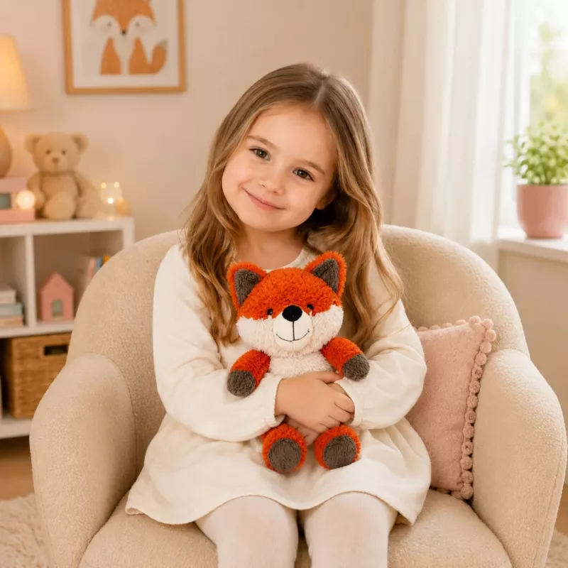 LEAN TOYS pluchen vos knuffel zacht knuffeldier 28 cm