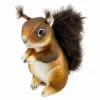 LEAN TOYS pluchen eekhoorn mascotte knuffeldier realistisch bruin 22 cm