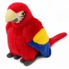 LEAN TOYS pluchen papegaai ara exotische vogel mascotte knuffeldier rood 24 cm