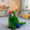 LEAN TOYS pluchen papegaai ara exotische vogel mascotte knuffeldier groen 24 cm