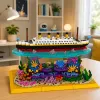 LEAN TOYS bouwstenen Titanic schip op een koraalrif 3892 onderdelen