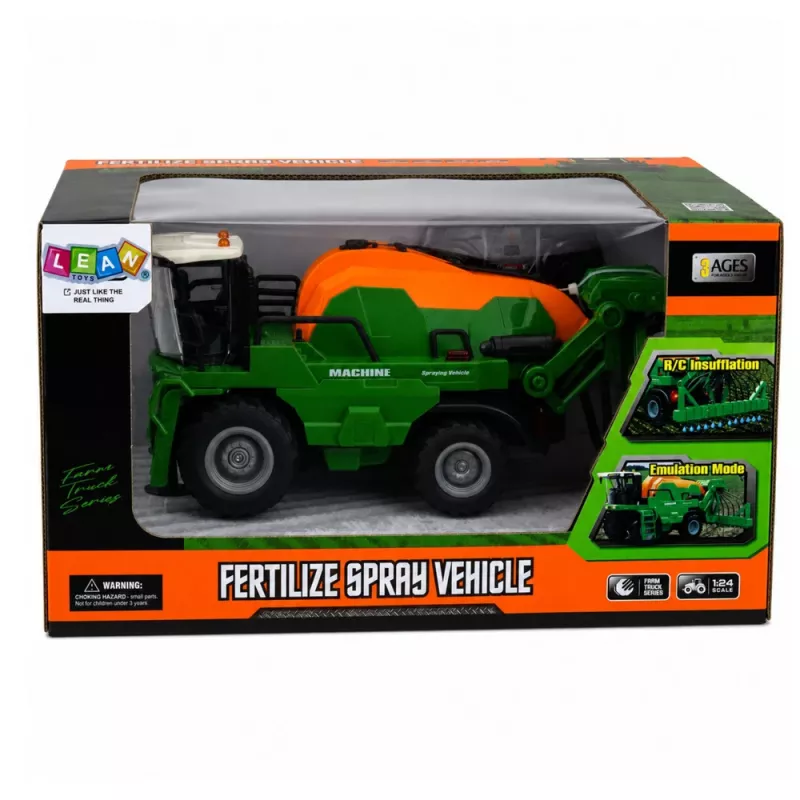 LEAN TOYS maaidorser met spuitfunctie, lichtjes, geluiden, 1:24