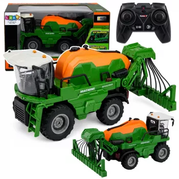 LEAN TOYS maaidorser met spuitfunctie, lichtjes, geluiden, 1:24