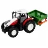 LEAN TOYS RC-tractor met zaaimachine, licht, rood, 1:24