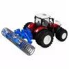 LEAN TOYS op afstand bestuurde tractor met wals RC lichtjes rood 1:24