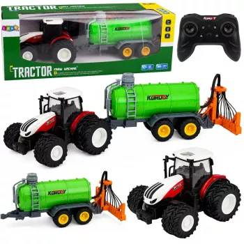 LEAN TOYS op afstand bestuurde landbouwtractor met vloeibare meststofspuit 1:24