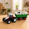 LEAN TOYS afstandsbediening RC tractor met aanhanger en koeienfiguur 1:24