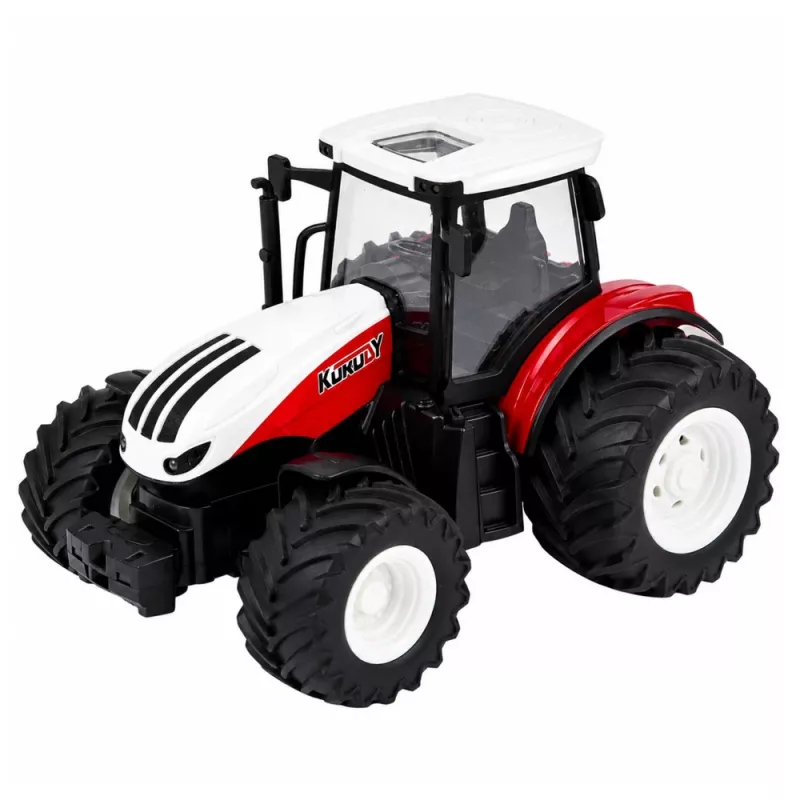LEAN TOYS Afstandsbediening Tractor met Kiepwagen, Licht, Geluid 1:24