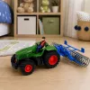 LEAN TOYS RC Groene Tractor met Wals en Boer 1:24 op afstand bestuurbaar