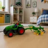 LEAN TOYS Op afstand bestuurbare Tractor met Hooihark RC-lichten 1:24