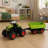 LEAN TOYS Hoge Landbouwtractor met Kiepwagen, Op afstand bestuurbaar, RC 1:16