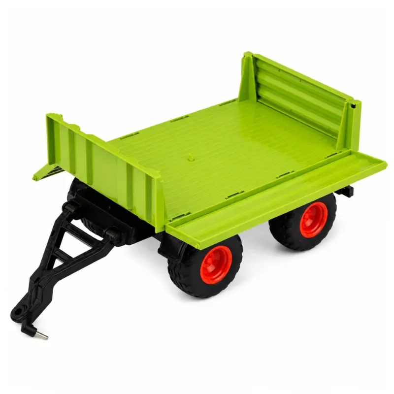 LEAN TOYS Hoge Landbouwtractor met Kiepwagen, Op afstand bestuurbaar, RC 1:16