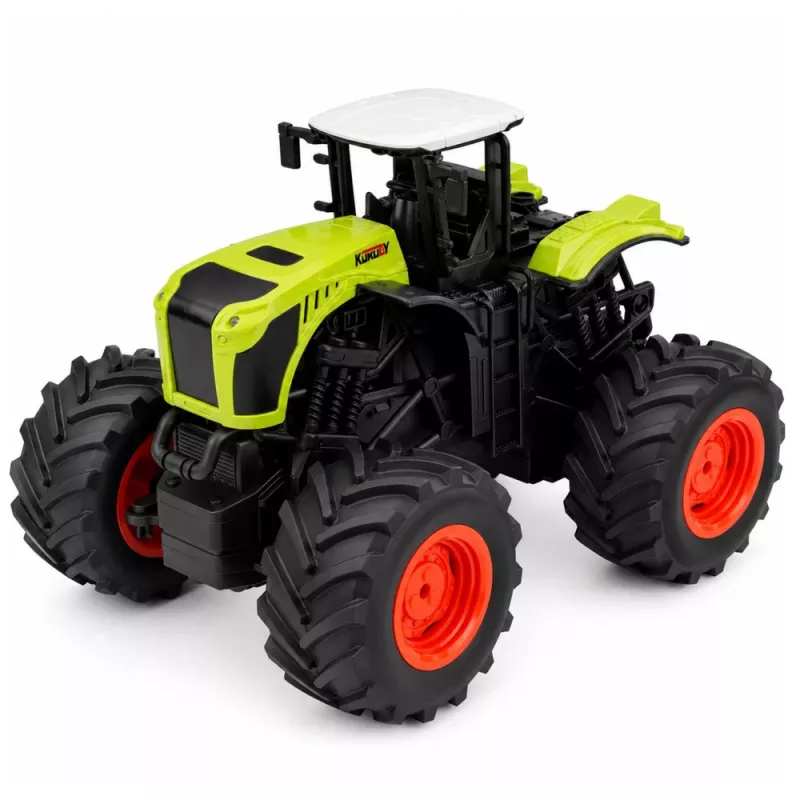 LEAN TOYS Hoge Landbouwtractor met Kiepwagen, Op afstand bestuurbaar, RC 1:16