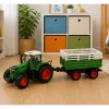 LEAN TOYS RC Landbouwtractor met Kiepwagen en Verlichting 1:24