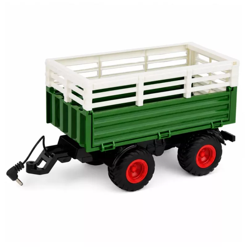 LEAN TOYS RC Landbouwtractor met Kiepwagen en Verlichting 1:24