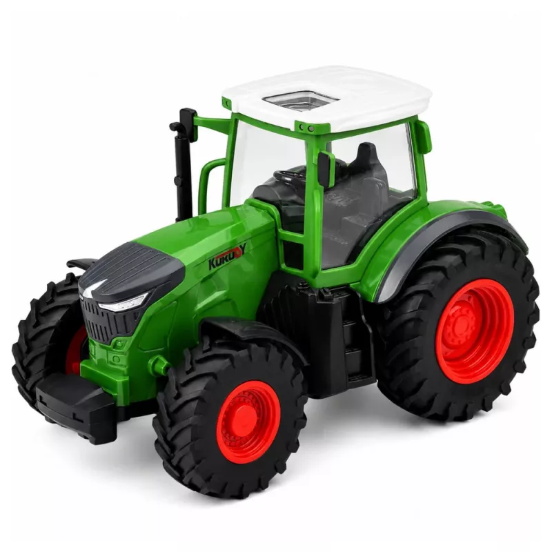 LEAN TOYS RC Landbouwtractor met Kiepwagen en Verlichting 1:24