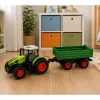 LEAN TOYS RC Landbouwtractor met Kiepwagen Groen 1:24