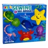 LEAN TOYS Creatieve set Knuffels om te Naaien Vilt DIY Zeedieren 6 stuks