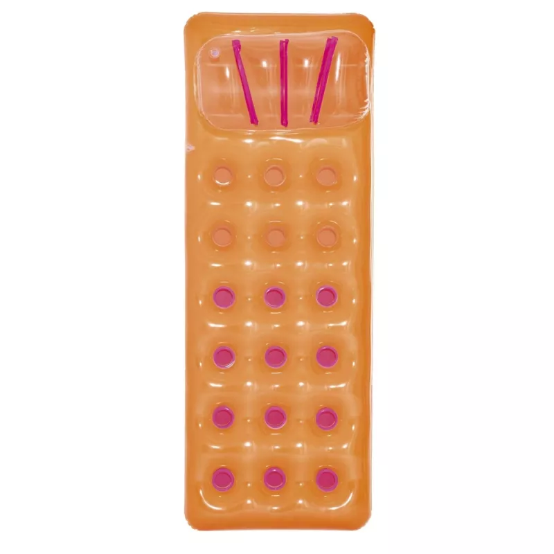 Bestway 43015 Opblaasbare Luchtmatras voor Zwembad, Oranje, 183x69x15 cm