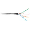 GETFORT CAT.6 U/UTP outdoor gelgevulde ethernetkabel 500m zwart