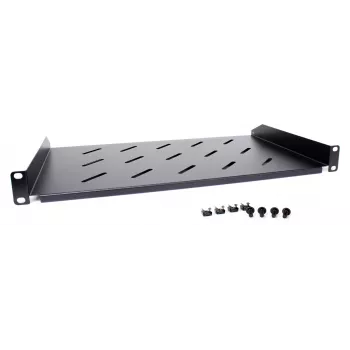 Getfort universele 19-inch 1U 270mm zwarte rackplateau