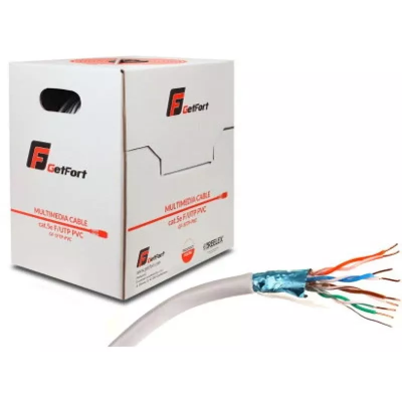 GETFORT Premium Cat.5e F/UTP PVC netwerkkabel 500m Grijs