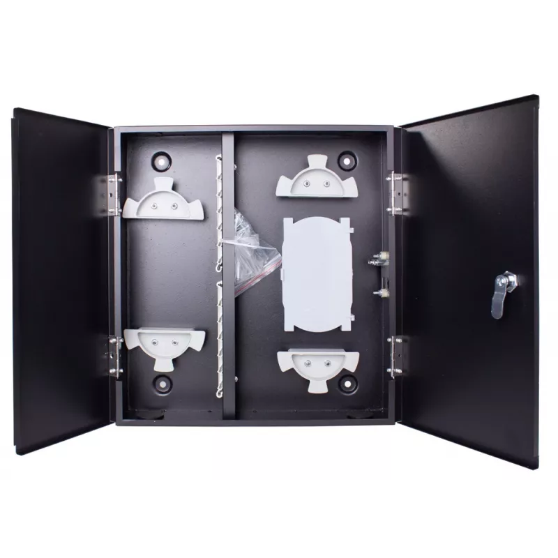 GETFORT GF-FO-PSNW-24SX glasvezel-verdeelbox, 12 vezels, SC/LC, wandmontage, Lichtgrijs