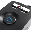 Getfort 5P 5m zwarte USB overspanningsbeveiliging stekkerdoos