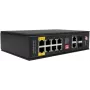 GETFORT GF-110-8PG-2G-2S industriële PoE+ switch, 8x PoE+ Gigabit + 2x Gigabit + 2x SFP, -40°C tot 80°C