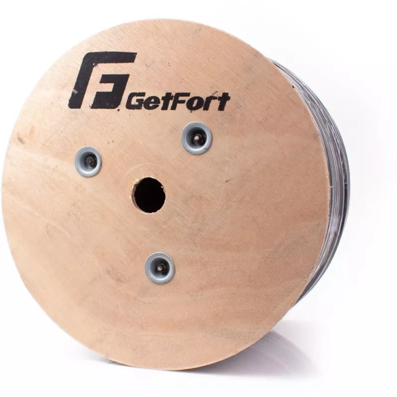 GETFORT Cat.5e U/UTP buitenkabel met draagkabel 305m zwart