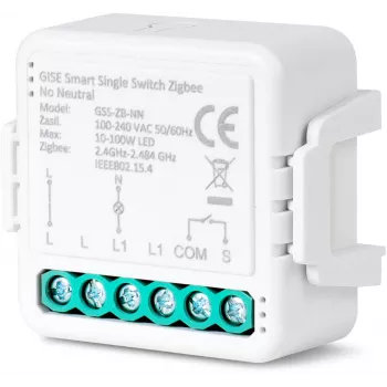 GISE slimme enkelrelais-module (zonder nuldraad) Zigbee Tuya GSS-ZB-NN