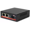GETFORT GF-102-2PG-S-65 PoE+ mediaconverter 2-poorts Gigabit Ethernet SFP RJ-45 1000Mbps