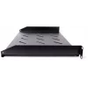 Getfort universele 19-inch 1U 170mm rack-plank zwart