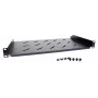 Getfort universele 19-inch 1U 170mm rack-plank zwart