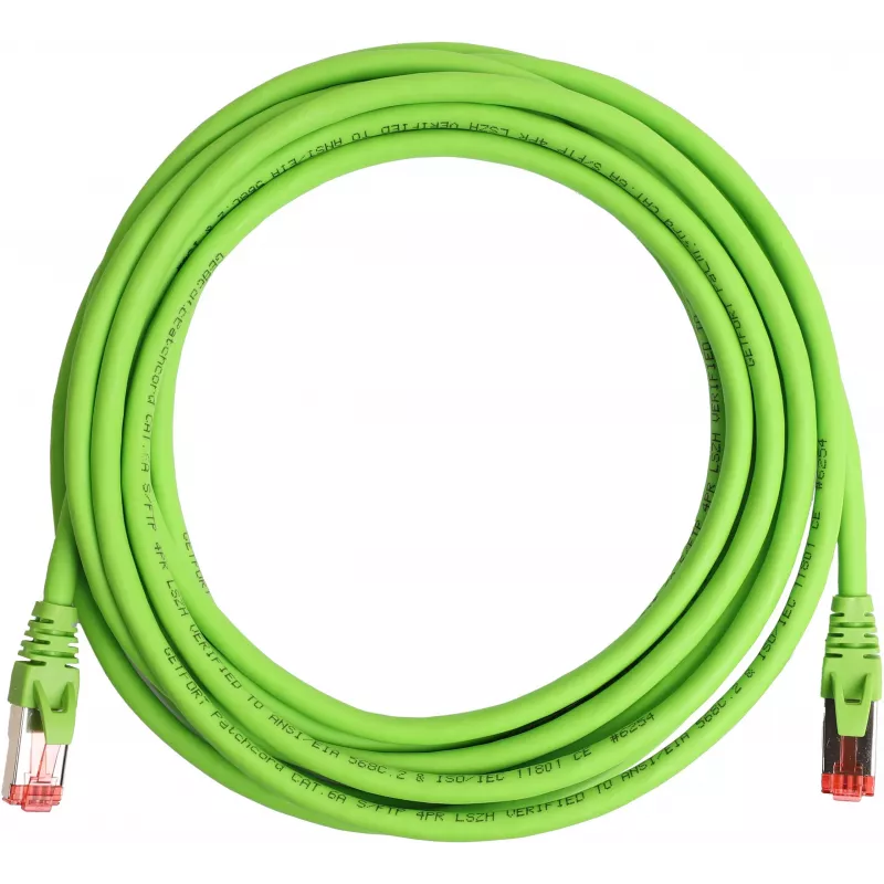 GETFORT Cat.6A S/FTP LSOH Ethernet patchkabel 10m groen