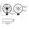 MITON MT-P1280-D8-B 8-uitgang multiswitch met 9 ingangen, DiSEqC 2.0, F-stekker