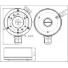 MITON MT-P1280 opbouw aftakdoos, IP54, grijs (RAL 7035), 128x80x50 mm