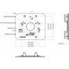 MITON VESA adapterplaat MT-P152-B - 75x75/100x100 naar 200x100/200x200, zwart, 30 kg