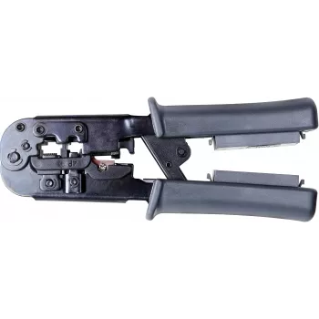 Getfort netwerkkabel-crimptang 8P8C/RJ-45, 6P6C/RJ-12, 6P4C/RJ-11 met geïntegreerde tester