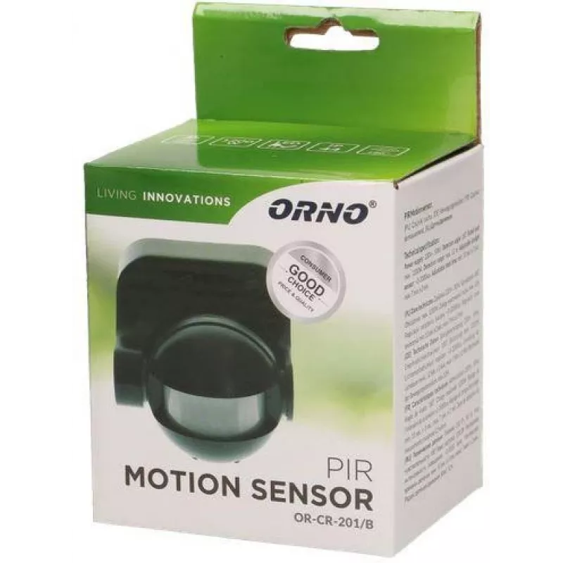 ORNO OR-CR-201/B PIR-bewegingsmelder zwart
