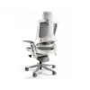 UNIQUE Wau 2 NW41 Ergonomische bureaustoel, koolstofkleur/wit net