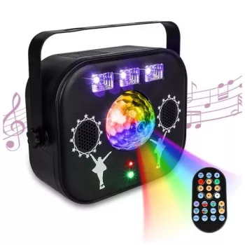 LIGHT4ME MULTIBOX Multieffect LED-bol disco-laser