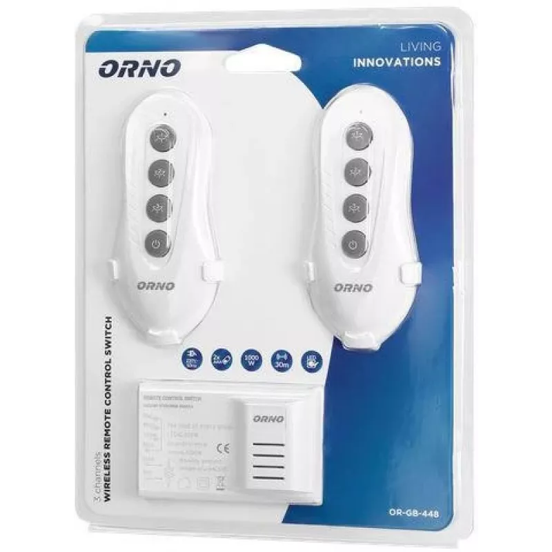 ORNO OR-GB-448 Draadloze lichtbedieningsset met 2 afstandsbedieningen