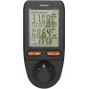 ORNO OR-WAT-435/B Energiekostenmeter en stroomverbruiksmeter, 230V, 16A, LCD-display, zwart